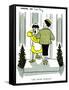 Hazel Cartoon-Ted Key-Framed Stretched Canvas