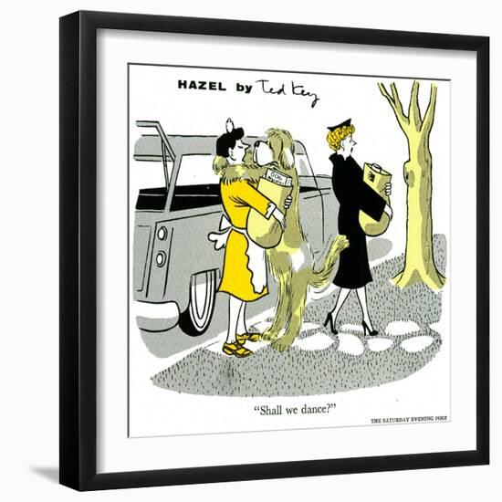 Hazel Cartoon-Ted Key-Framed Giclee Print