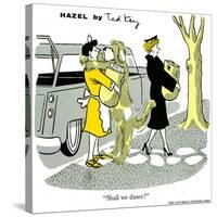 Hazel Cartoon-Ted Key-Stretched Canvas