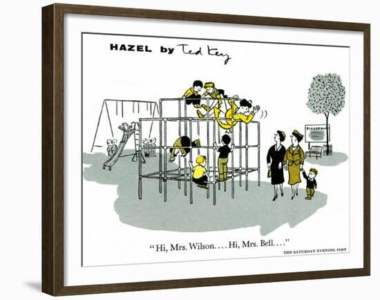 Hazel Cartoon-Ted Key-Framed Giclee Print