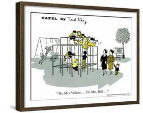 Hazel Cartoon-Ted Key-Framed Giclee Print