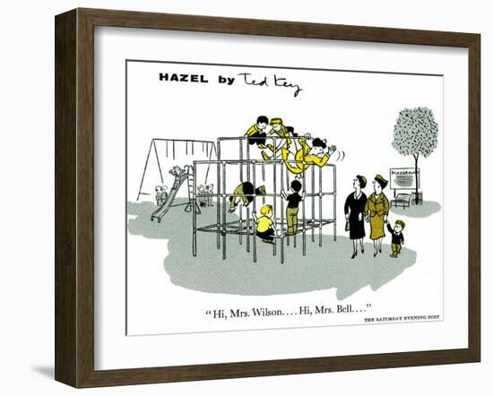 Hazel Cartoon-Ted Key-Framed Giclee Print