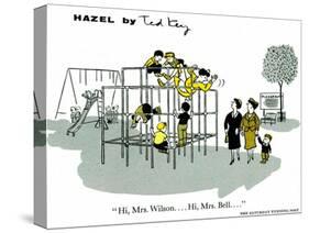 Hazel Cartoon-Ted Key-Stretched Canvas