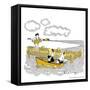 Hazel Cartoon-Ted Key-Framed Stretched Canvas