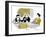 Hazel Cartoon-Ted Key-Framed Giclee Print