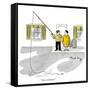 Hazel Cartoon-Ted Key-Framed Stretched Canvas