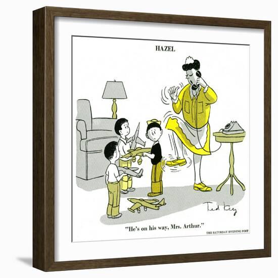 Hazel Cartoon-Ted Key-Framed Giclee Print