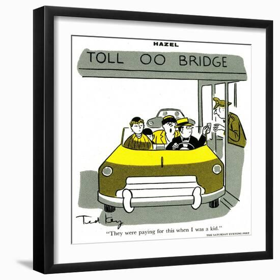 Hazel Cartoon-Ted Key-Framed Giclee Print