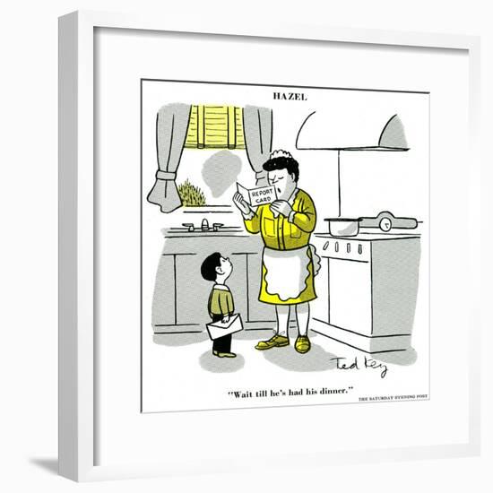 Hazel Cartoon-Ted Key-Framed Giclee Print