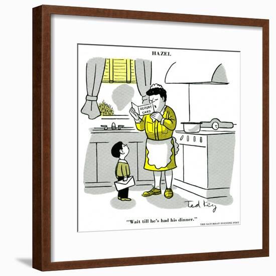 Hazel Cartoon-Ted Key-Framed Giclee Print