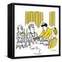 Hazel Cartoon-Ted Key-Framed Stretched Canvas