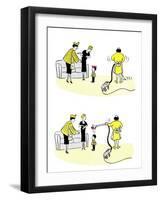 Hazel Cartoon-Ted Key-Framed Giclee Print