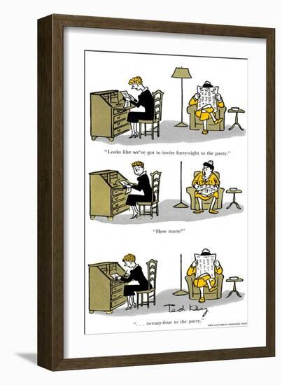 Hazel Cartoon-Ted Key-Framed Giclee Print