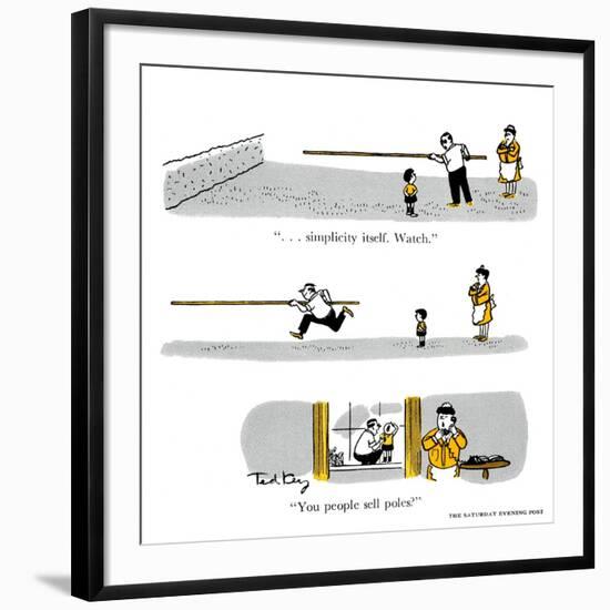 Hazel Cartoon-Ted Key-Framed Giclee Print