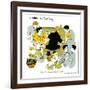 Hazel Cartoon-Ted Key-Framed Giclee Print