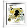 Hazel Cartoon-Ted Key-Framed Giclee Print