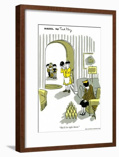 Hazel Cartoon-Ted Key-Framed Giclee Print