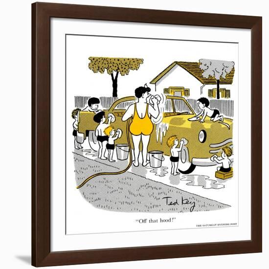 Hazel Cartoon-Ted Key-Framed Giclee Print