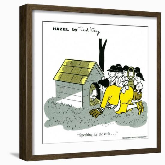 Hazel Cartoon-Ted Key-Framed Giclee Print