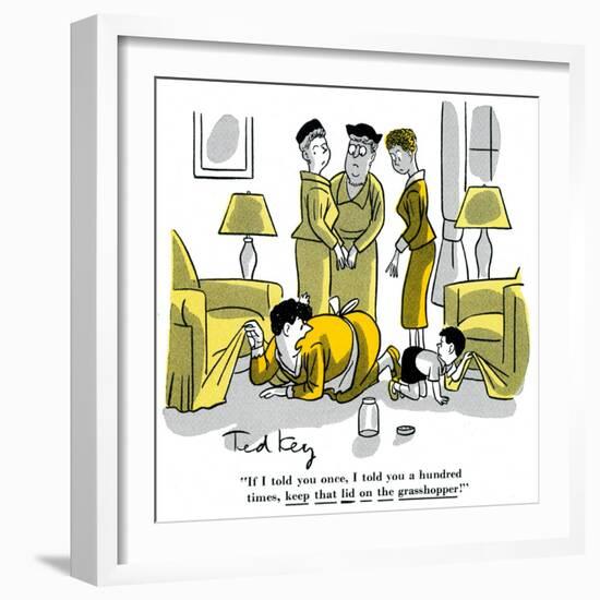 Hazel Cartoon-Ted Key-Framed Giclee Print