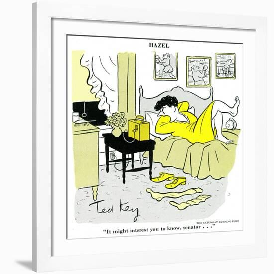 Hazel Cartoon-Ted Key-Framed Giclee Print