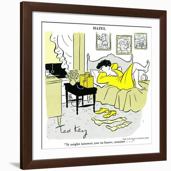 Hazel Cartoon-Ted Key-Framed Giclee Print