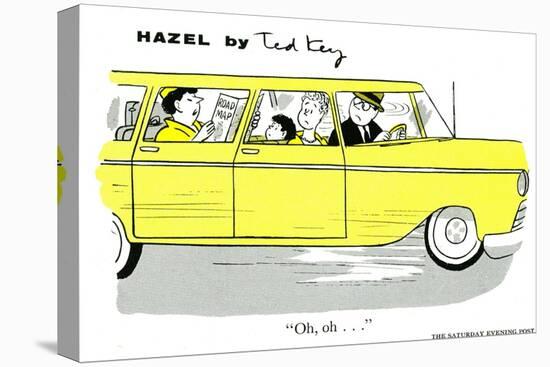 Hazel Cartoon-Ted Key-Stretched Canvas