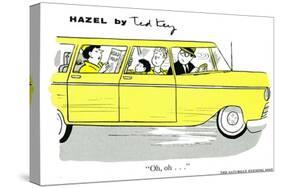 Hazel Cartoon-Ted Key-Stretched Canvas