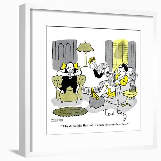 Hazel Cartoon-Ted Key-Framed Giclee Print