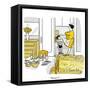 Hazel Cartoon-Ted Key-Framed Stretched Canvas