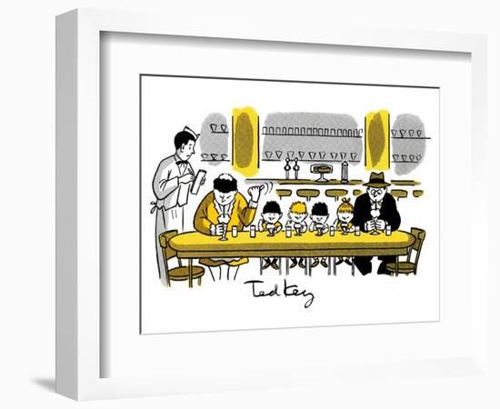 Hazel Cartoon-Ted Key-Framed Giclee Print