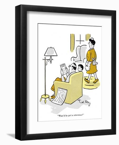 Hazel Cartoon-Ted Key-Framed Giclee Print