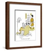 Hazel Cartoon-Ted Key-Framed Giclee Print