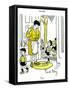 Hazel Cartoon-Ted Key-Framed Stretched Canvas