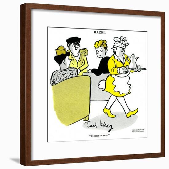 Hazel Cartoon-Ted Key-Framed Giclee Print