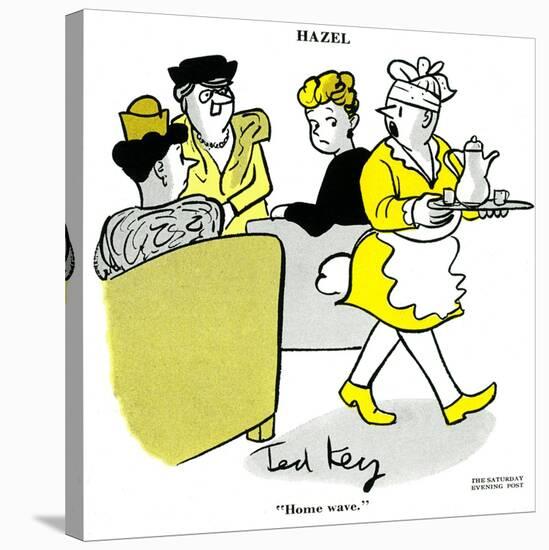 Hazel Cartoon-Ted Key-Stretched Canvas