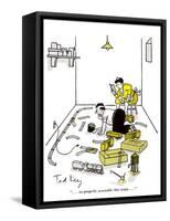 Hazel Cartoon-Ted Key-Framed Stretched Canvas