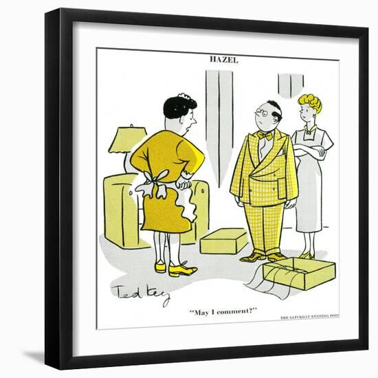 Hazel Cartoon-Ted Key-Framed Giclee Print