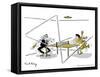 Hazel Cartoon-Ted Key-Framed Stretched Canvas