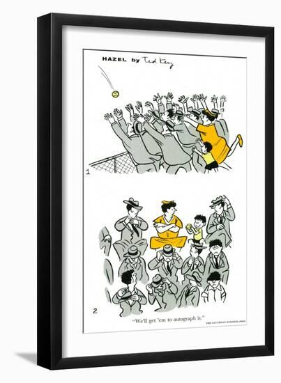 Hazel Cartoon-Ted Key-Framed Premium Giclee Print