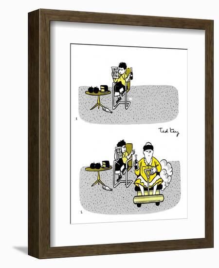 Hazel Cartoon-Ted Key-Framed Giclee Print