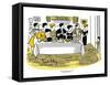 Hazel Cartoon-Ted Key-Framed Stretched Canvas