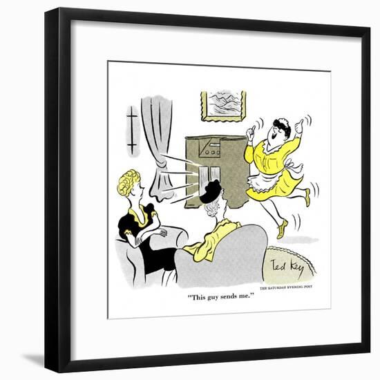 Hazel Cartoon-Ted Key-Framed Giclee Print