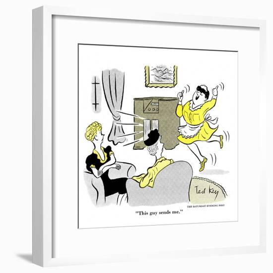 Hazel Cartoon-Ted Key-Framed Giclee Print