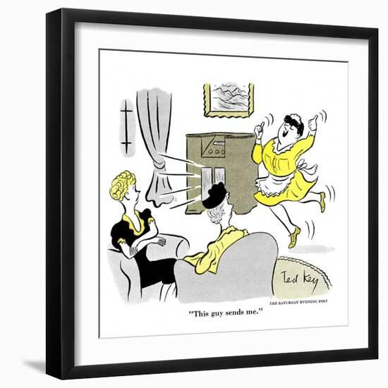 Hazel Cartoon-Ted Key-Framed Giclee Print