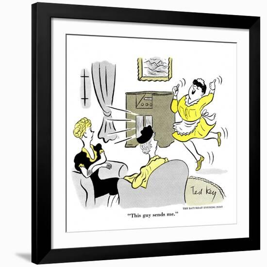 Hazel Cartoon-Ted Key-Framed Giclee Print