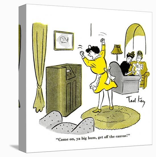 Hazel Cartoon-Ted Key-Stretched Canvas