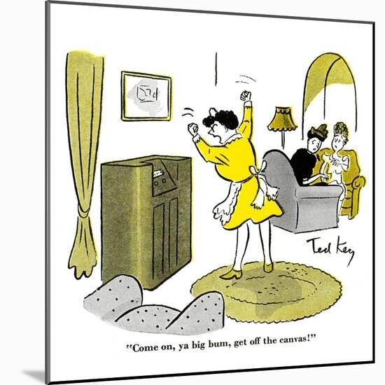 Hazel Cartoon-Ted Key-Mounted Giclee Print