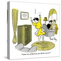 Hazel Cartoon-Ted Key-Stretched Canvas