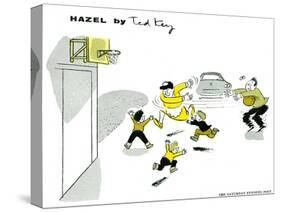 Hazel Cartoon-Ted Key-Stretched Canvas